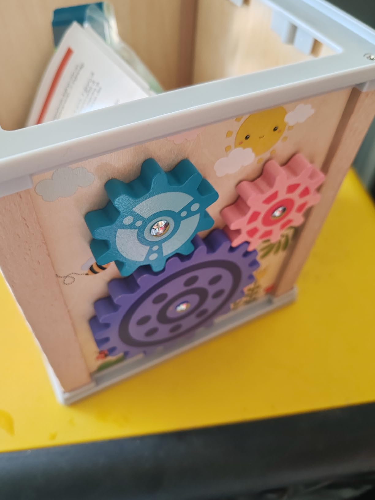 Avis Cube de motricité Montessori 6 en 1 : jouet éducatif en bois pour bébé dès 3 ans