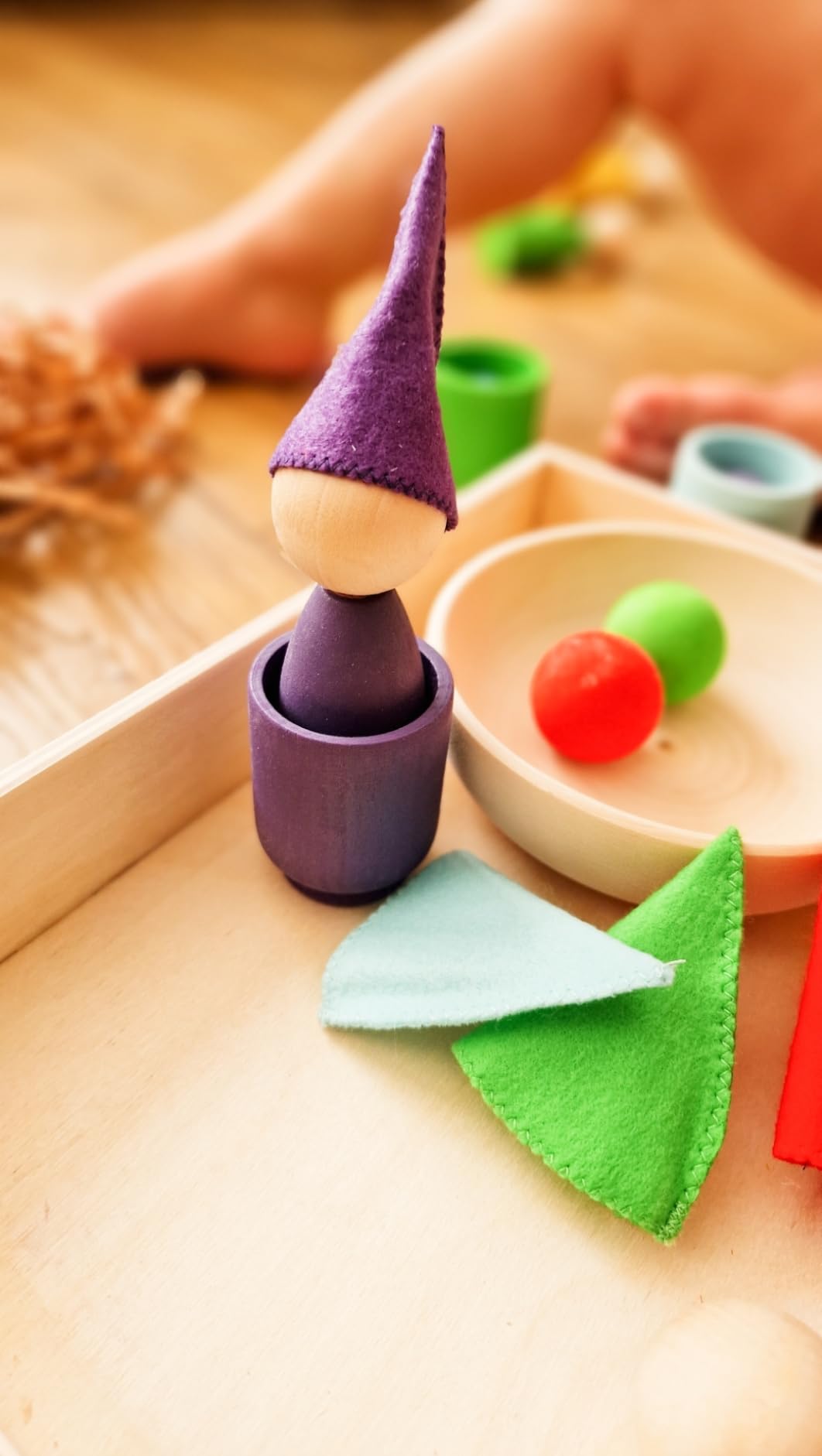Avis Jouet Montessori Ulanik : apprentissage du comptage et tri de couleur avec poupées et balles