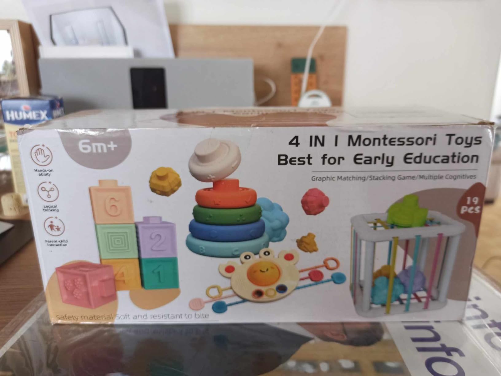 Avis Cube d’activité bébé 4 en 1 Montessori : jouet sensoriel pour l’éveil de bébé