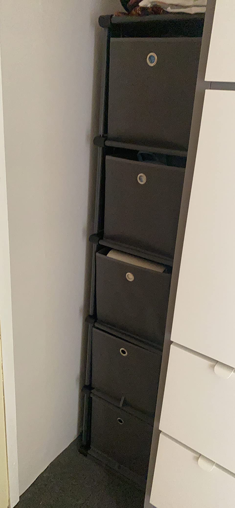 Avis Étagère Montessori Songmics 6 cubes : Armoire DIY multifonction robuste noire