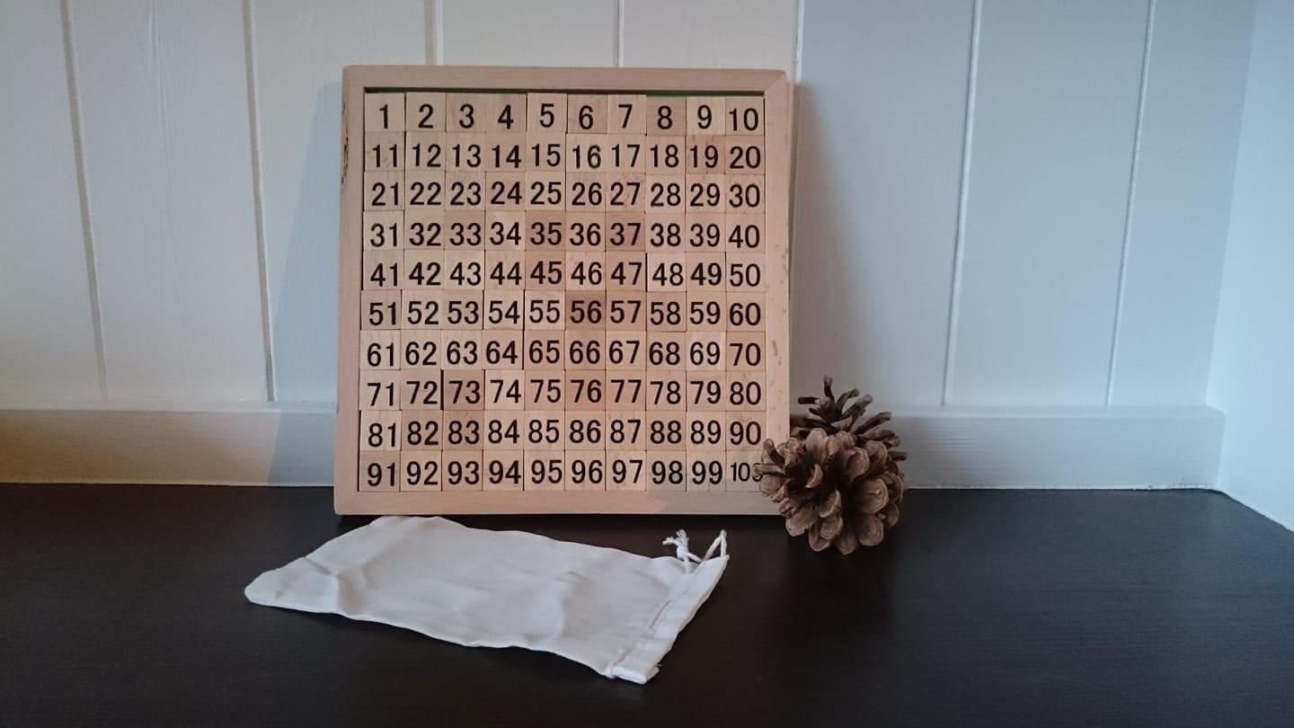 Avis Tableau Montessori pour Apprendre à Compter de 1 à 100 pour Enfants