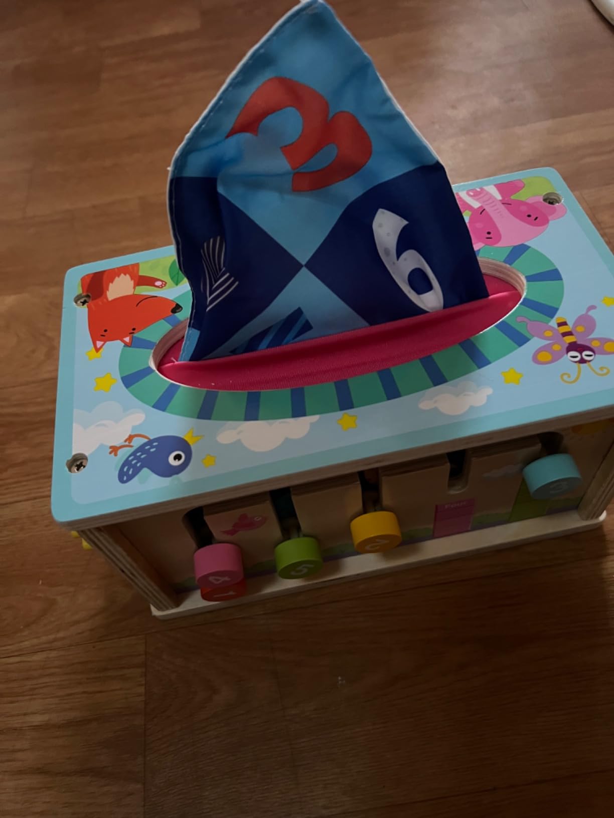 ZCOINS Busy Board Voyage Jeux, Cube D'Activité Montessori Bébé 18 Mois , Jouet Sensoriel Compact, Idéal Pour Divertir En Voiture, Train Ou Avion, Jeux Enfants Cadeaux 1 2 3 Ans