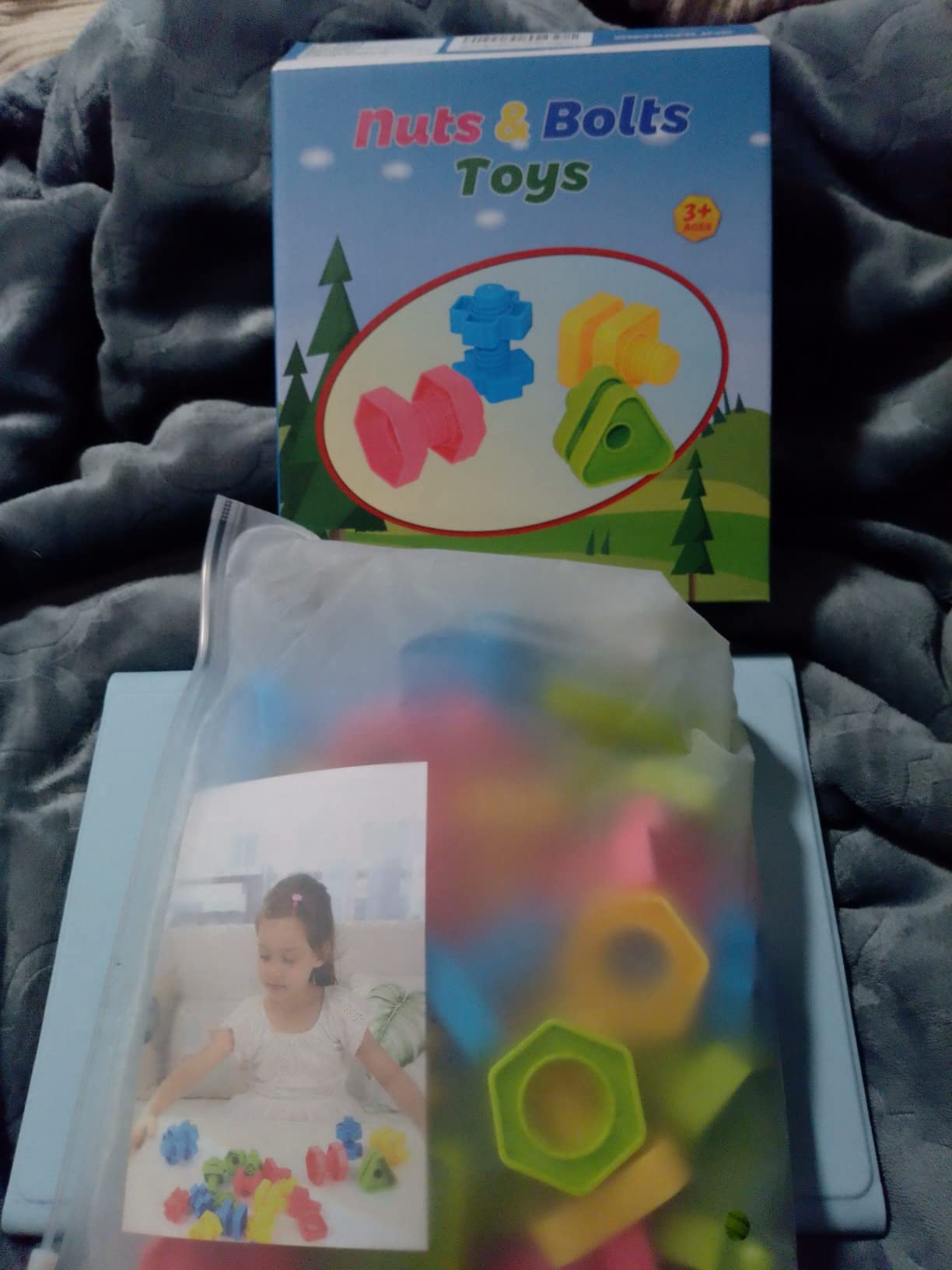 Avis Jeu d’écrous et boulons Montessori SIENIANLINE 32 pcs : apprentissage du bricolage en couleurs