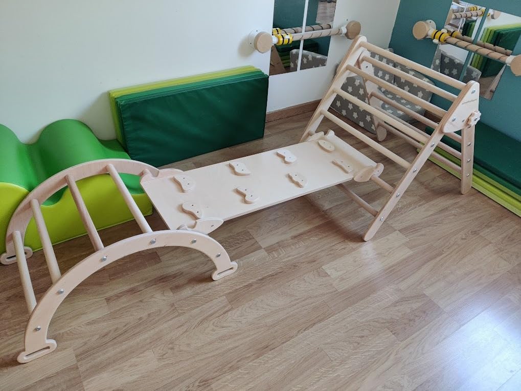 Avis Lot de 3 jeux de motricité Montessori : triangle, rampe et toboggan