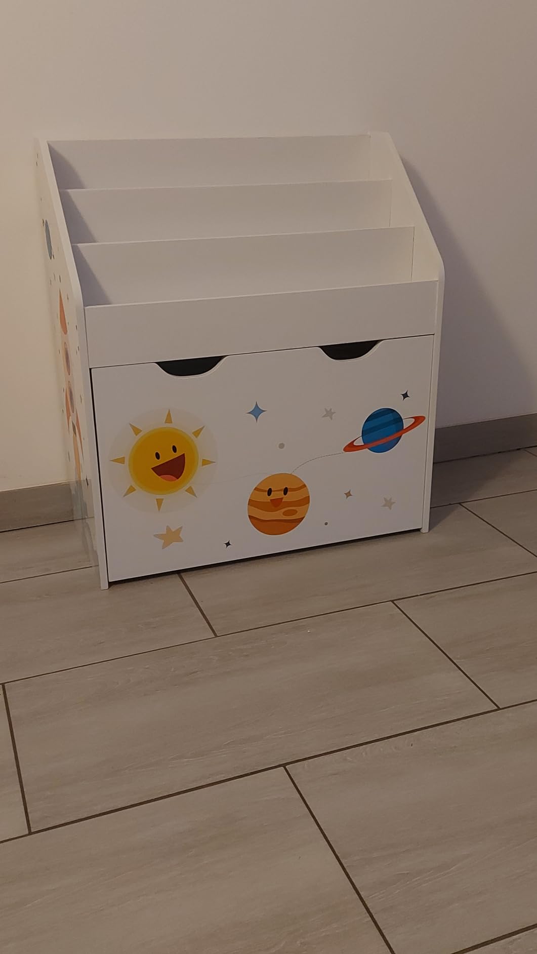 Avis Étagère Montessori mobile pour jouets Songmics avec 3 compartiments