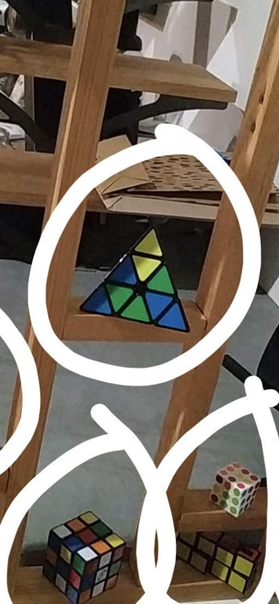 Avis Cube magique Pyraminx CUBIDI® Montessori pour adultes et enfants