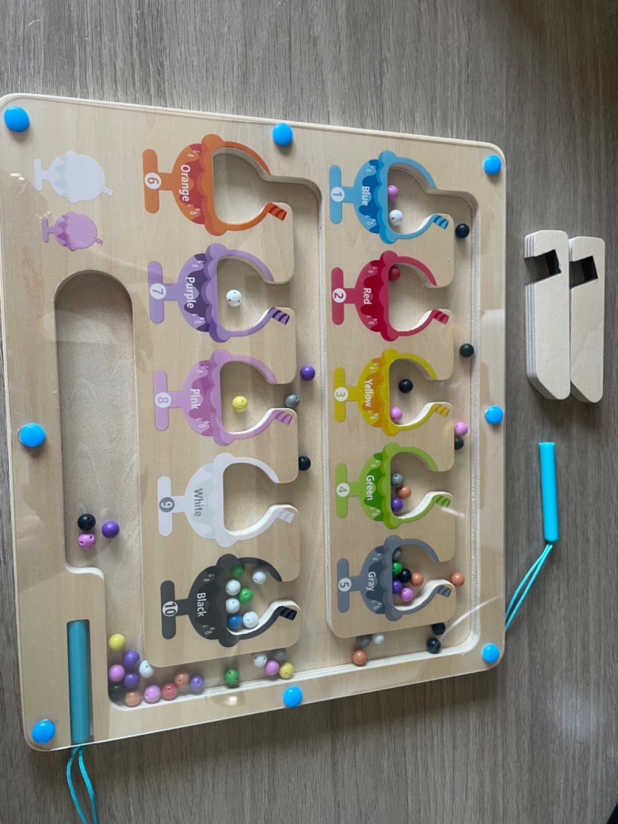 Avis Jouet éducatif Montessori CRIOLPO pour apprentissage des couleurs et comptage, 2-5 ans