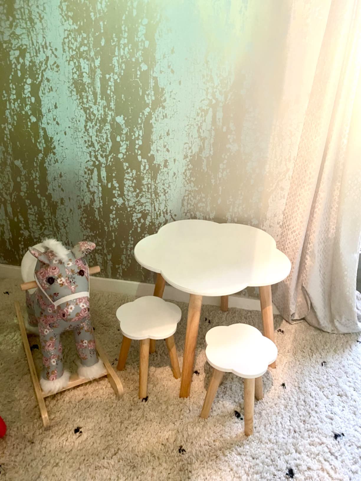 Avis Ensemble table et tabourets Montessori pour enfants de 3 à 8 ans Haus Projekt