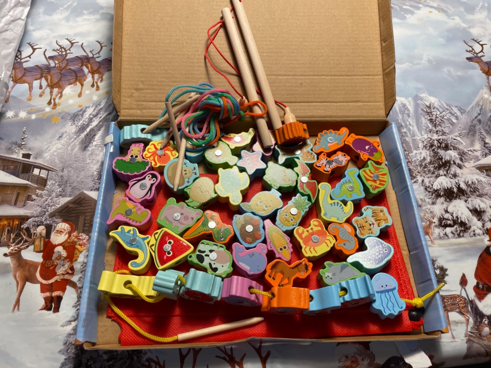 Avis Jouet Montessori 2 en 1 : puzzle et pêche magnétique en bois pour enfants