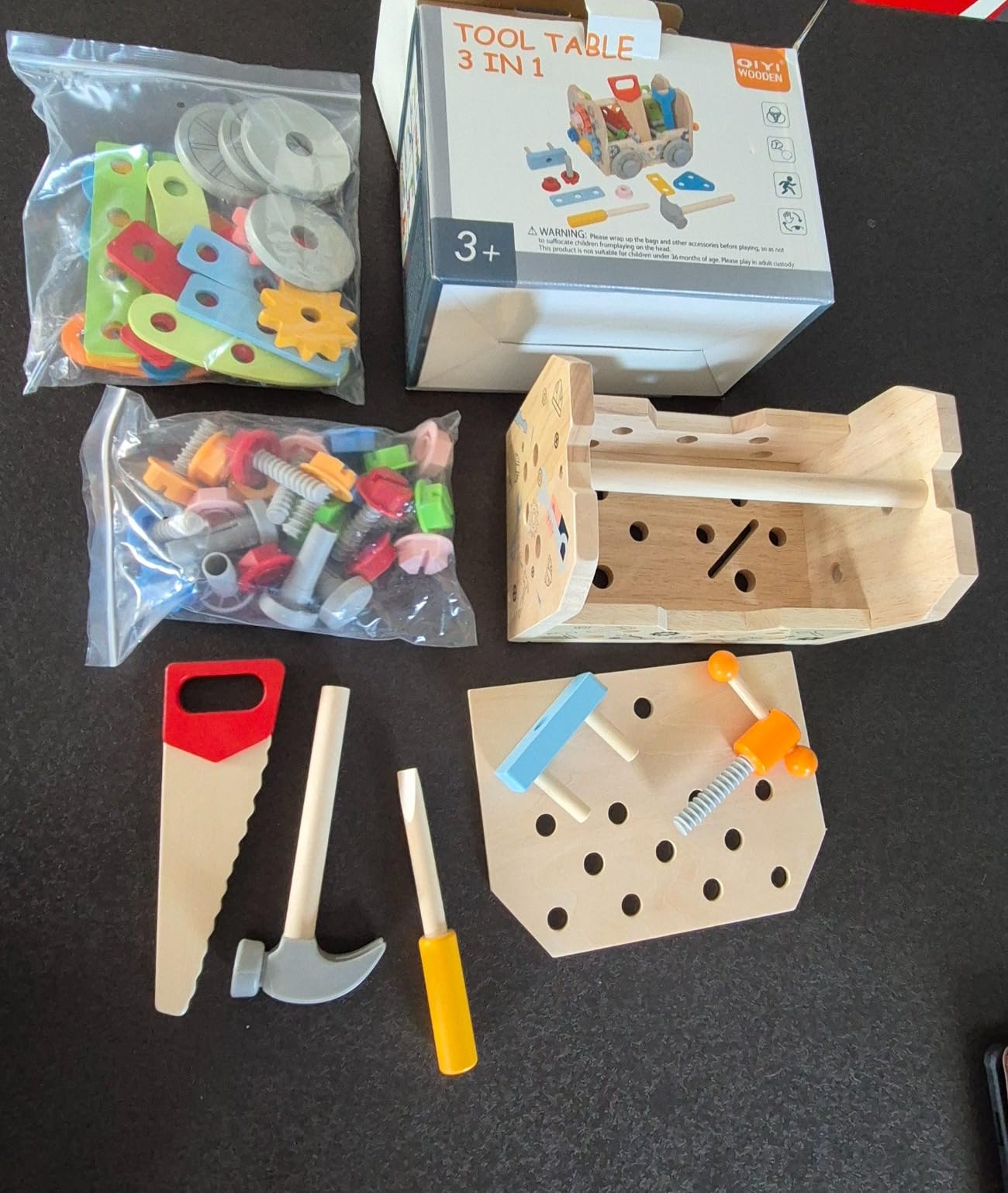 Avis Etabli enfant en bois Jonrryin : outil Montessori pour l’apprentissage du bricolage