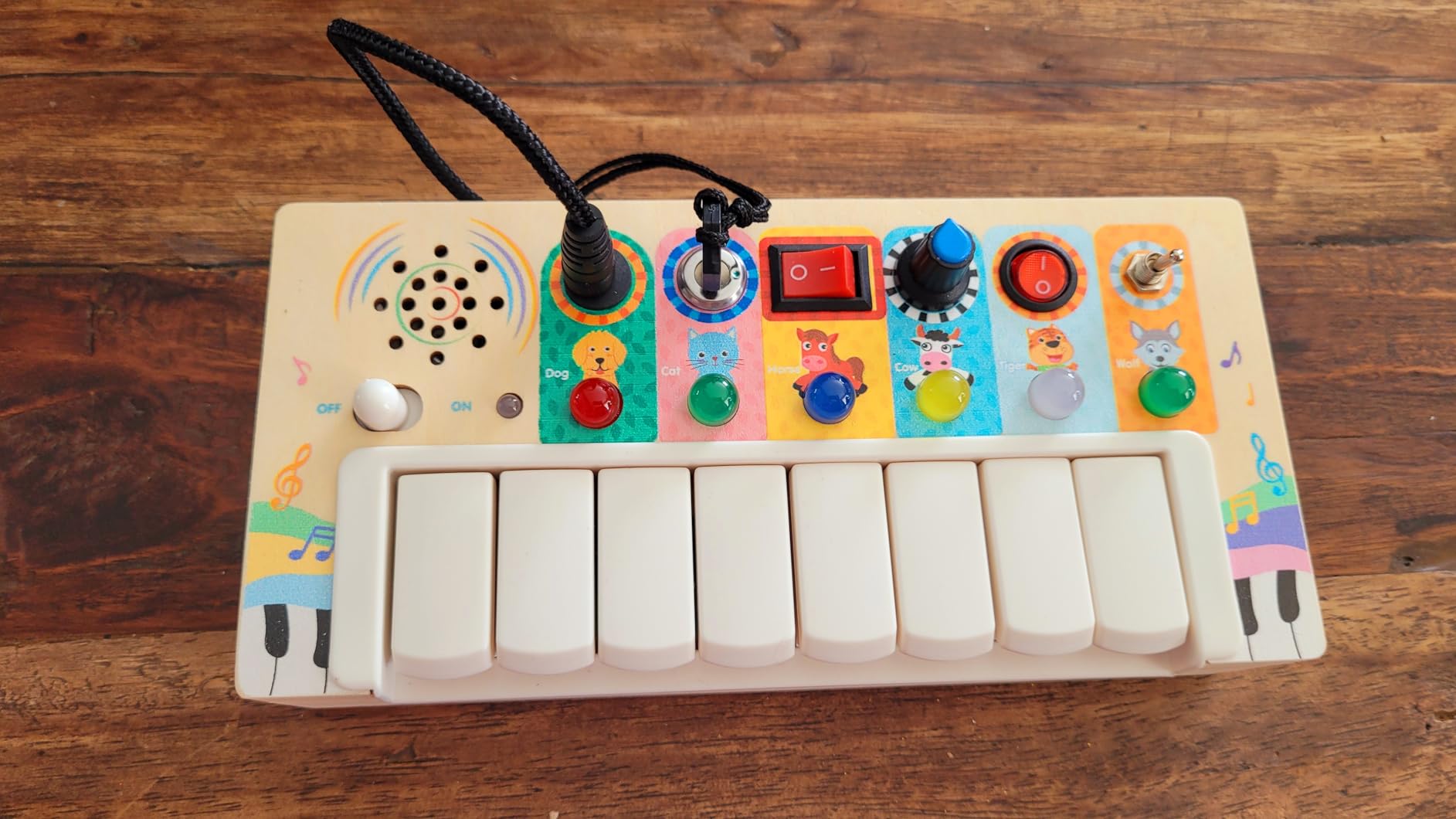 Avis Clavier piano enfant Sleamako : jouet Montessori avec lumières LED pour apprendre la musique