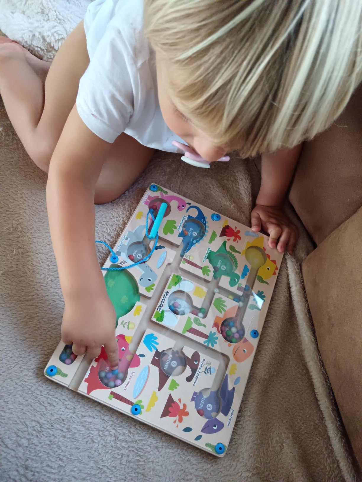 Avis Labyrinthe magnétique Montessori : jeu éducatif pour apprendre les couleurs et compter