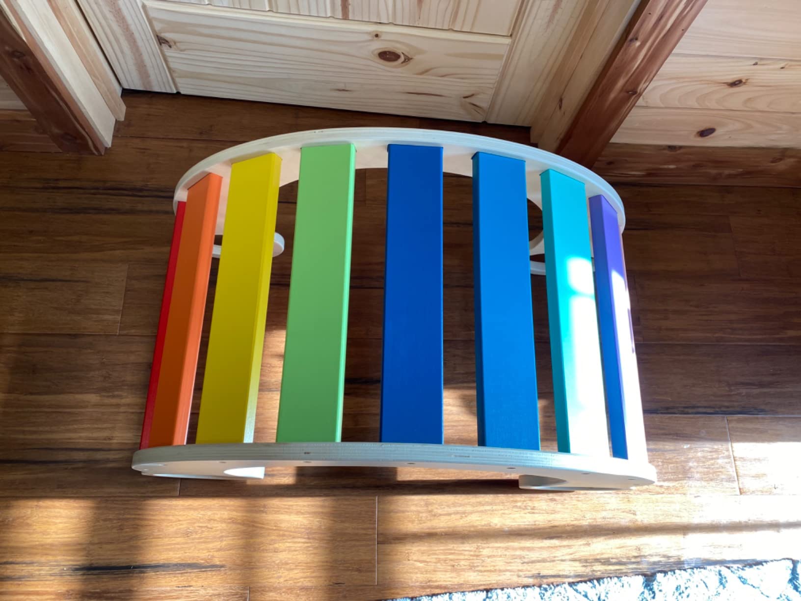 Avis Jouet d’escalade Montessori arc-en-ciel pour tout-petits : ensemble en bois Tookyland