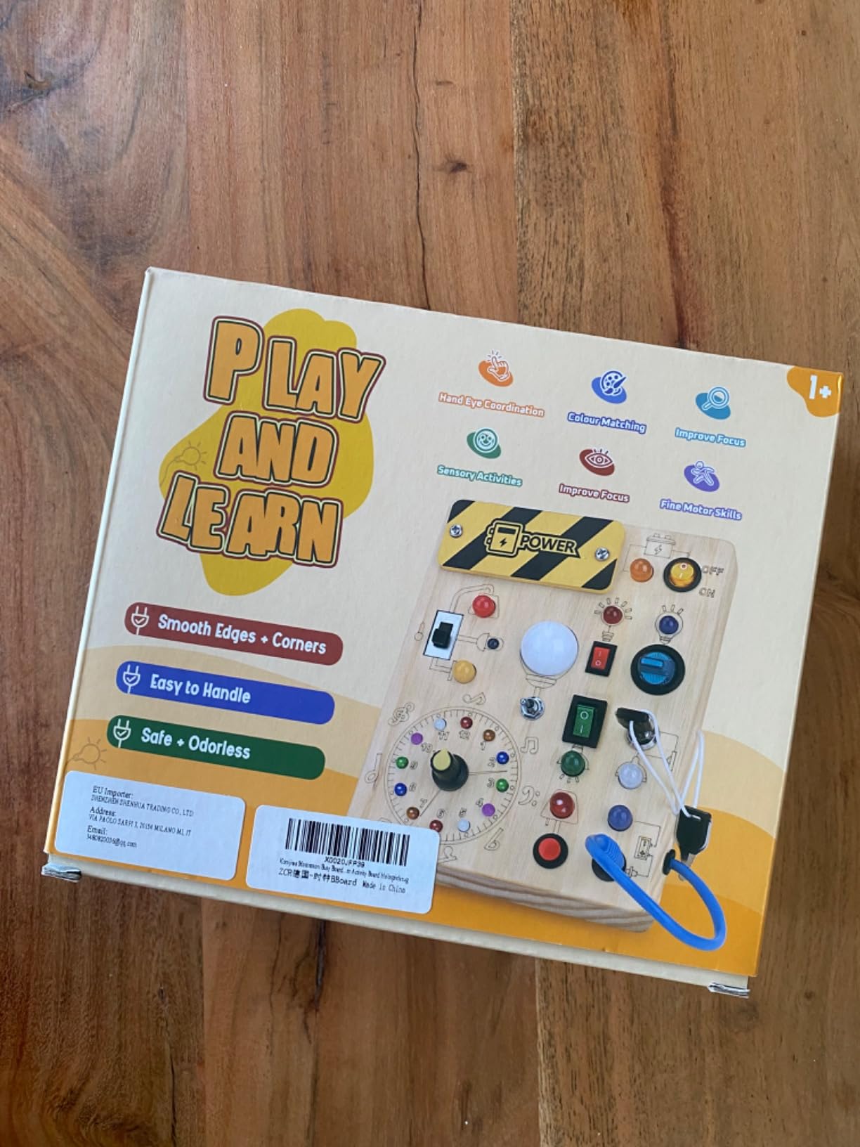 Avis Busy Board Montessori : jouet sensoriel en bois pour bébé et jeune enfant