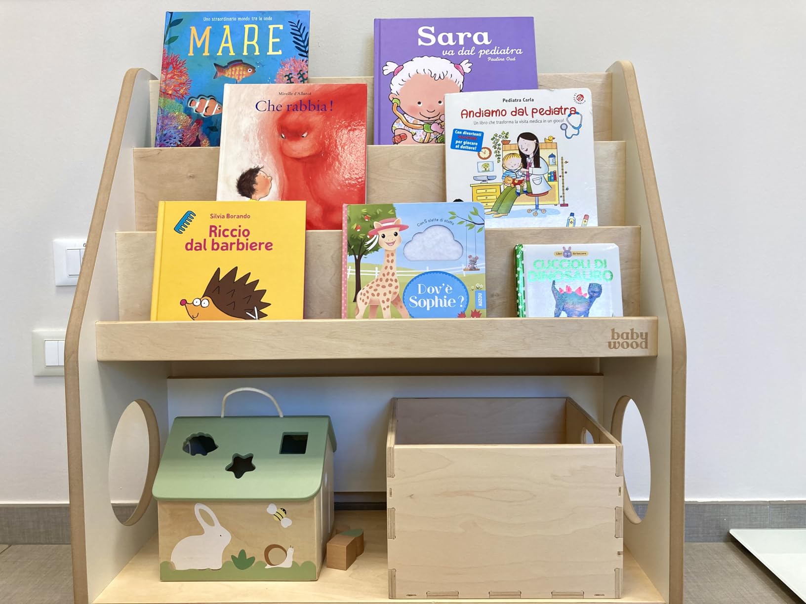Avis Bibliothèque Montessori Babywood en bois pour chambre d’enfant