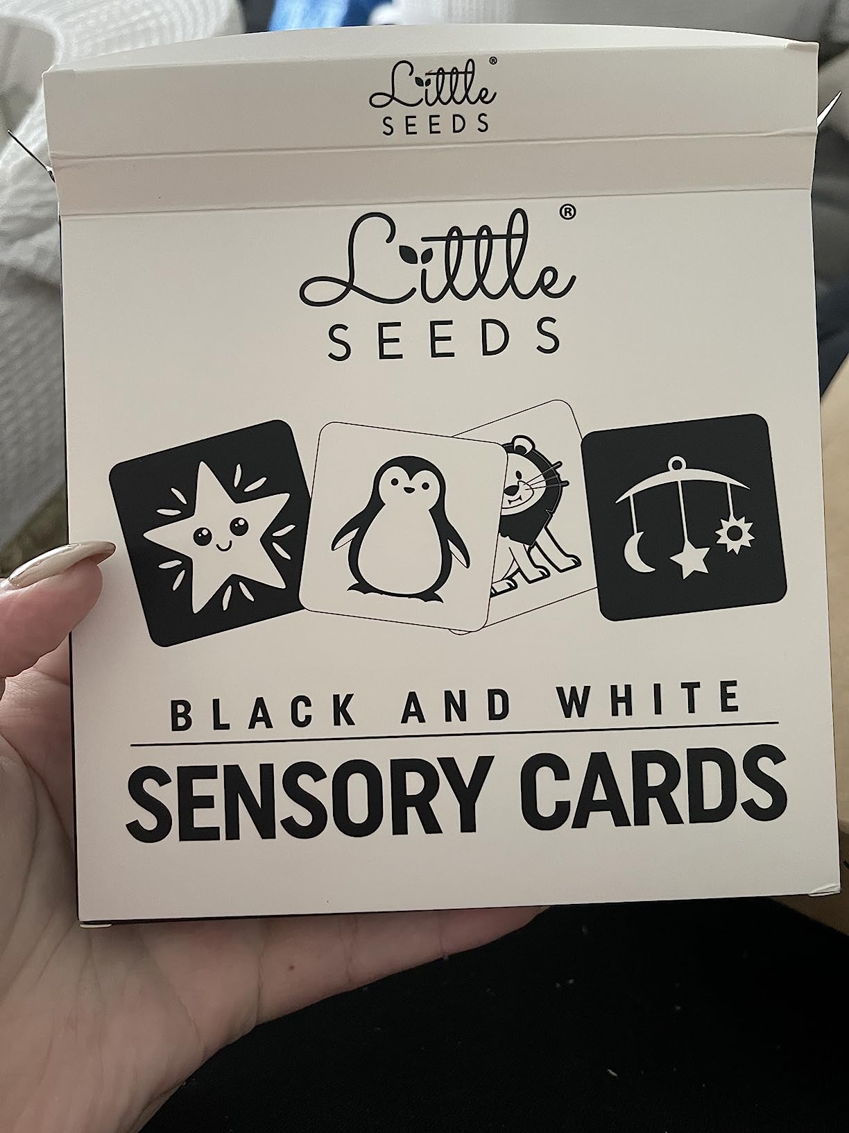 Avis Lot de 60 cartes sensorielles Montessori pour nouveau-nés – Contraste élevé noir et blanc