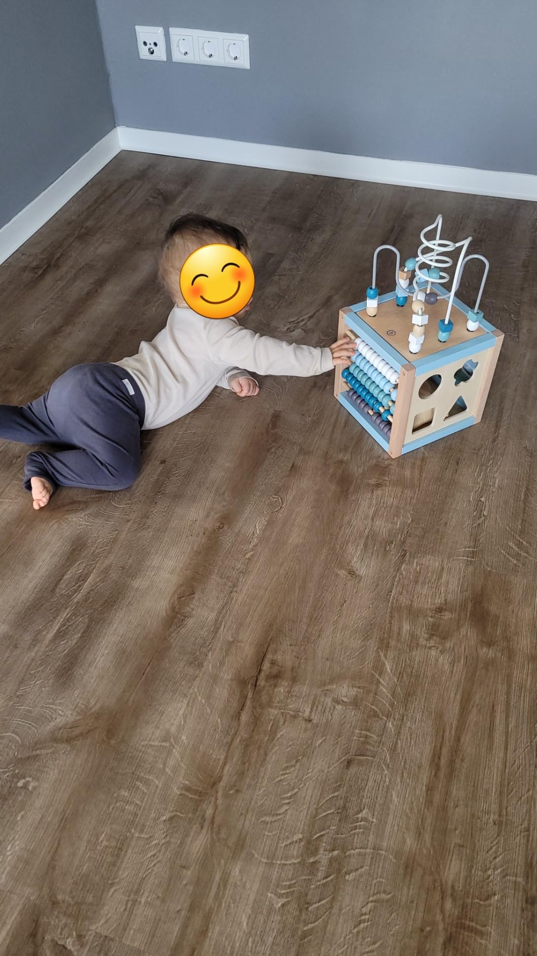 Avis Cube d’activité Montessori BIECO : jeu de motricité en bois pour bébé de 1 an