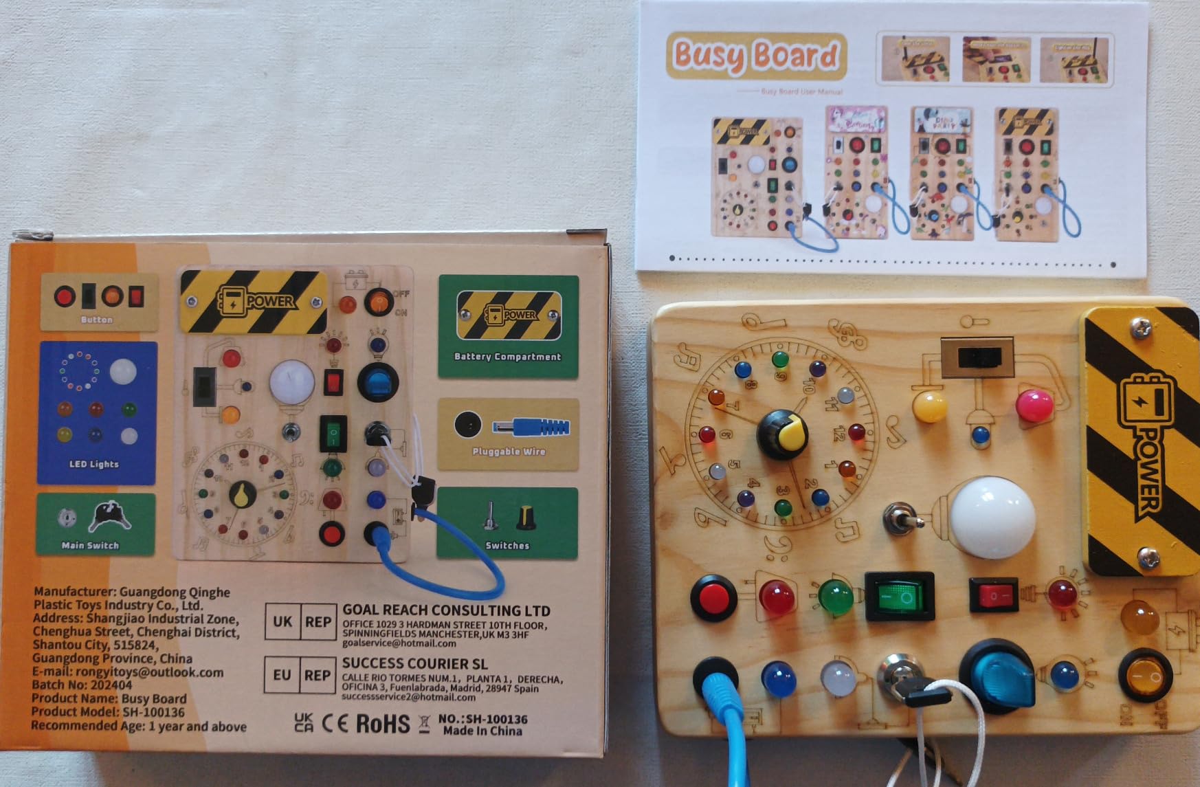 Avis Busy Board Montessori : jouet sensoriel en bois pour bébé et jeune enfant