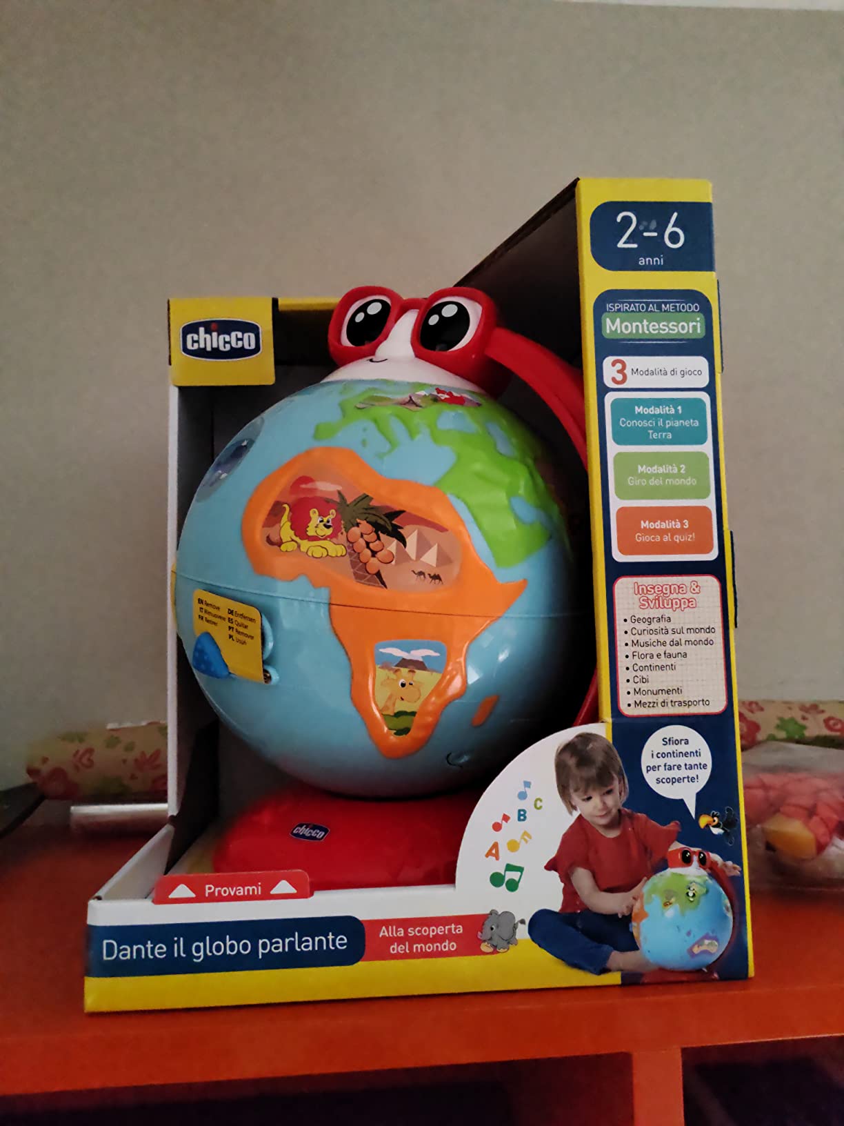 Avis Globe éducatif Chicco : jeux Montessori pour apprendre la géographie
