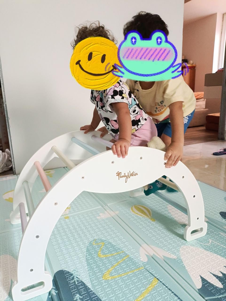 Avis Arche Montessori bébé Cotton Candy : balançoire et escalade pour enfants 1+ ans