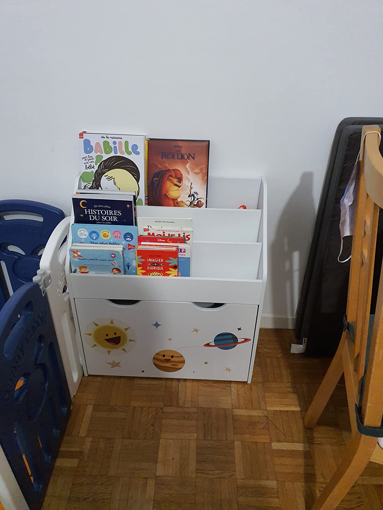 Avis Étagère Montessori mobile pour jouets Songmics avec 3 compartiments