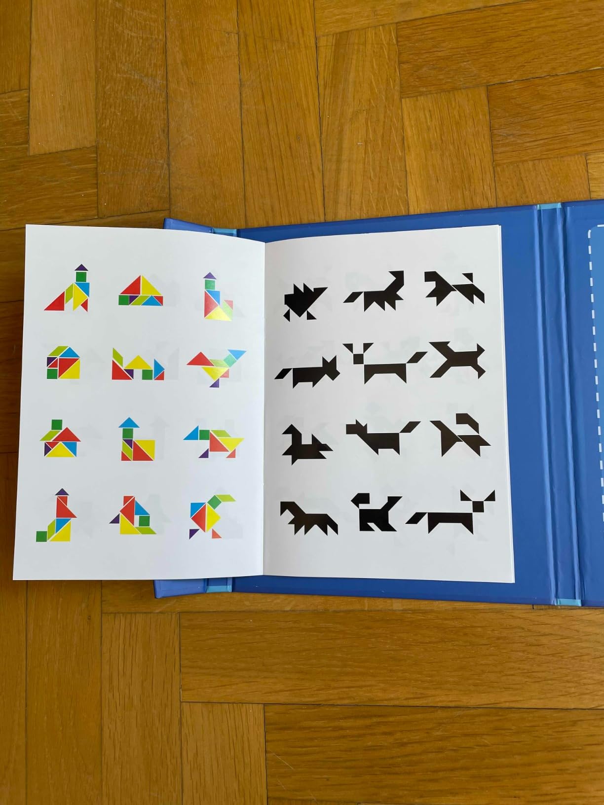 Avis Tangram Montessori en bois magnétique rose pour enfants de 3 à 6 ans