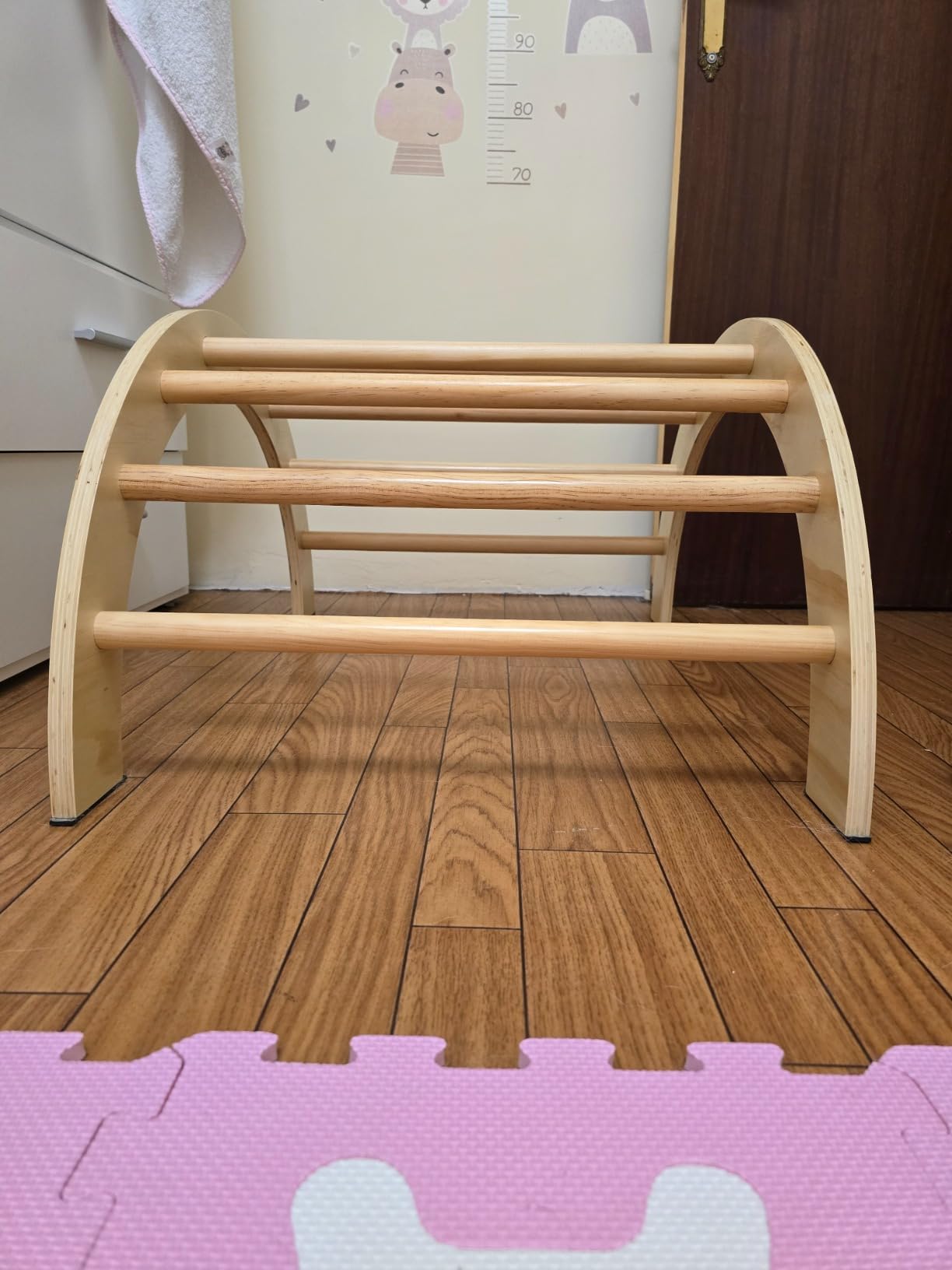 Avis Arche d’escalade Montessori CCLIFE : aire de jeux pour bébé et balançoire en bois