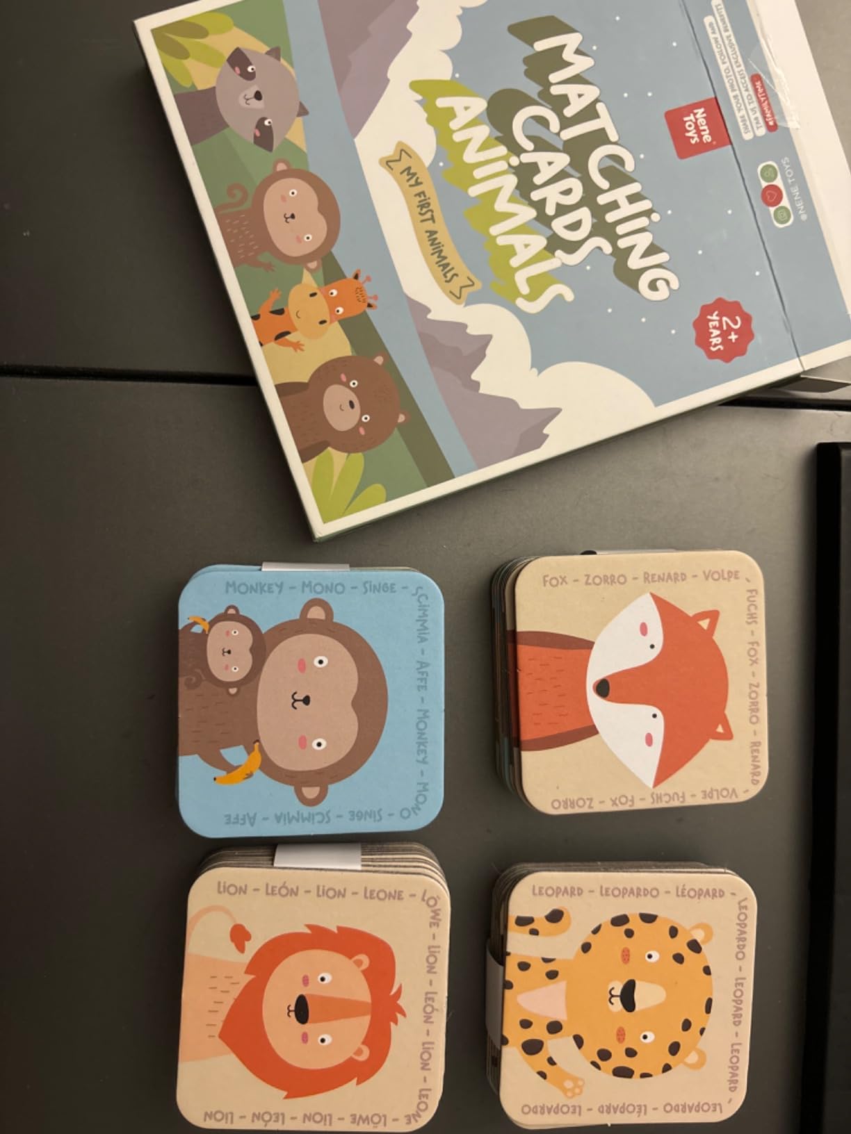 Avis Jeu de mémoire Montessori Nene Toys avec cartes d’animaux pour enfants de 2 à 5 ans