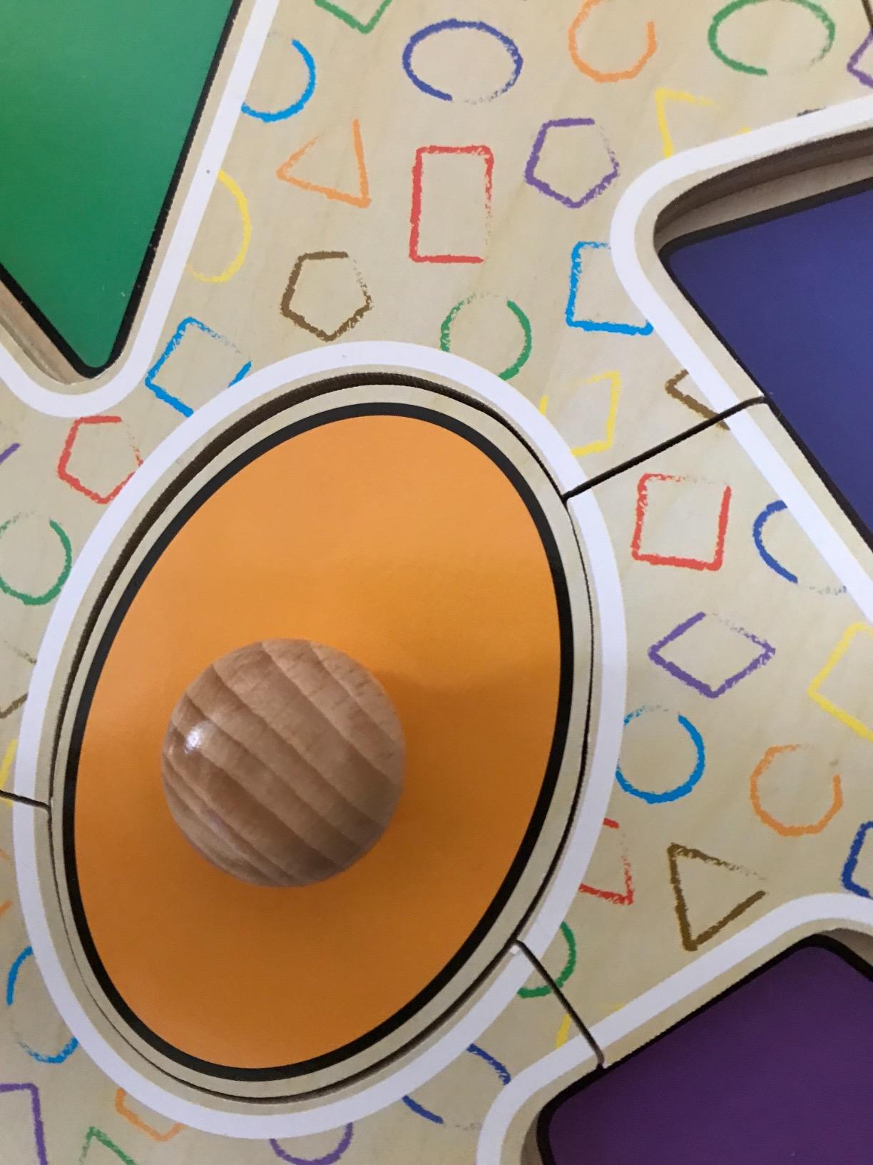 Avis Puzzle Montessori en bois à gros boutons : formes géométriques pour enfants de 2 à 4 ans