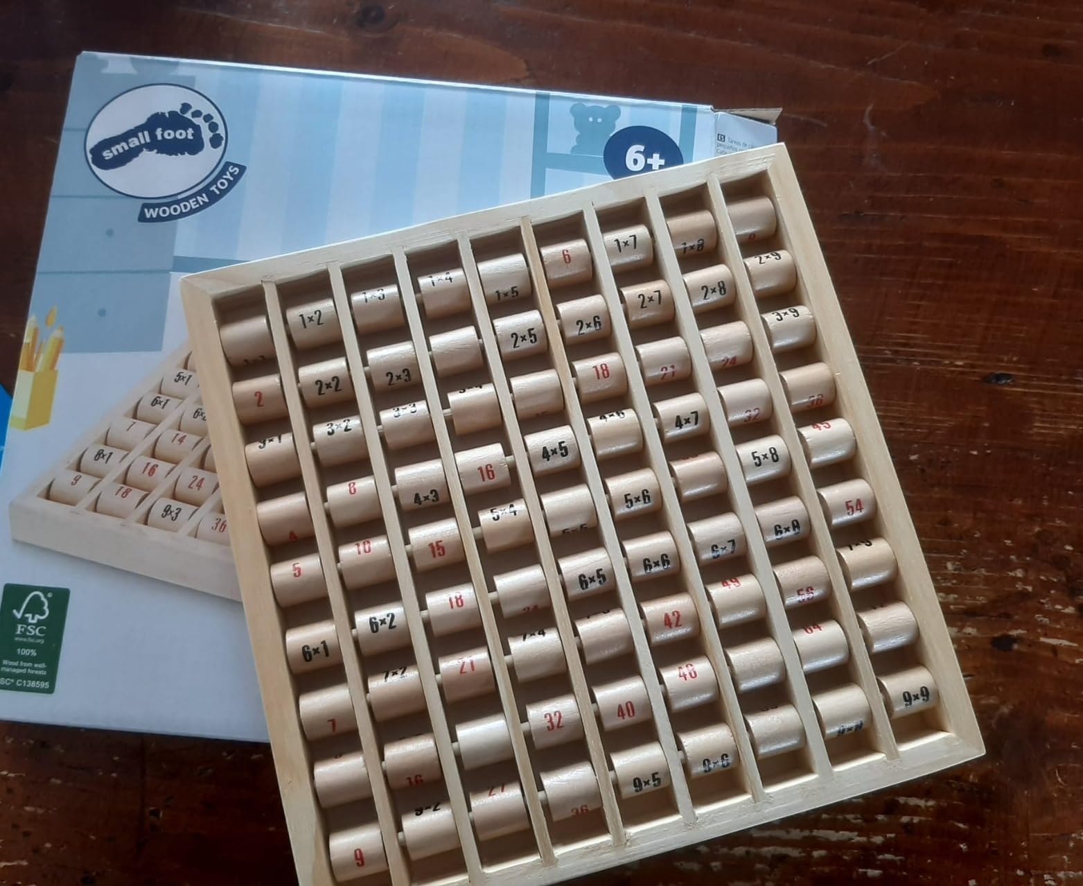 Avis Table de multiplication Montessori Small Foot 100% FSC
