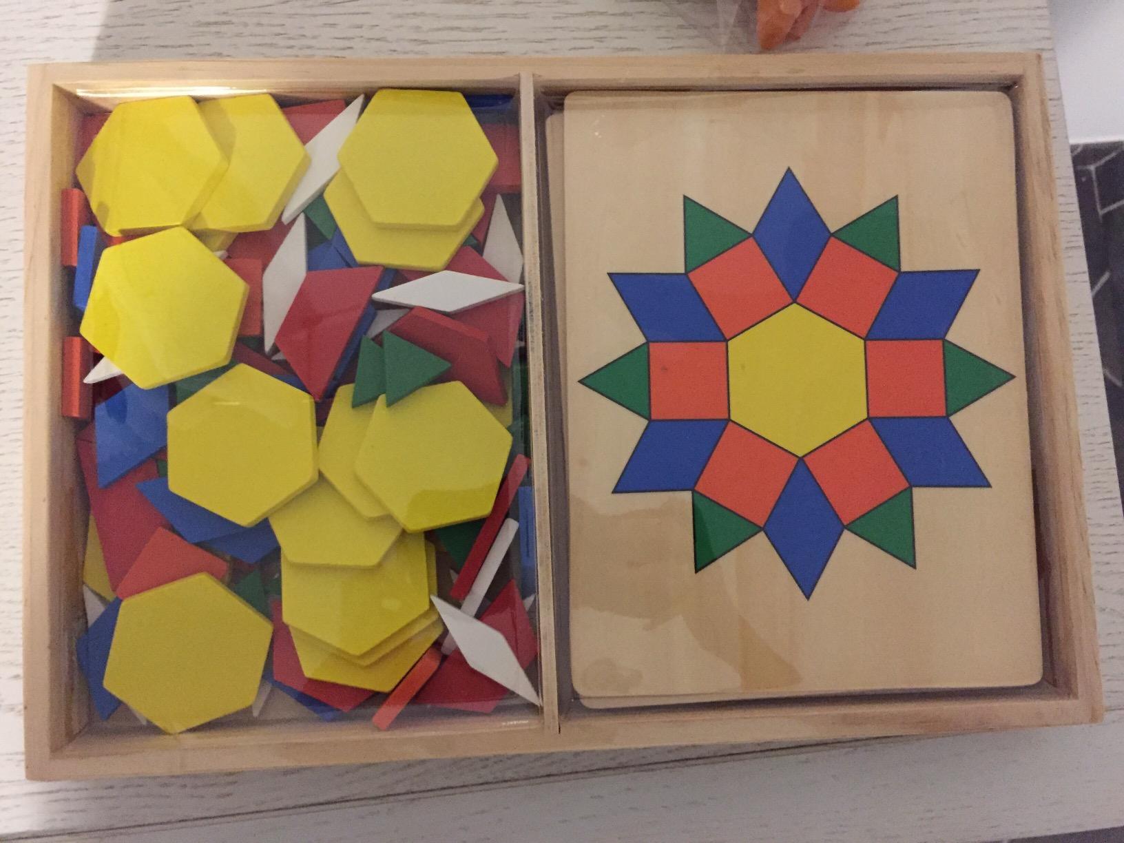 Avis Blocs et Planches de Motifs Montessori : Jouet d’Apprentissage en Bois pour Enfants de 3-6 ans