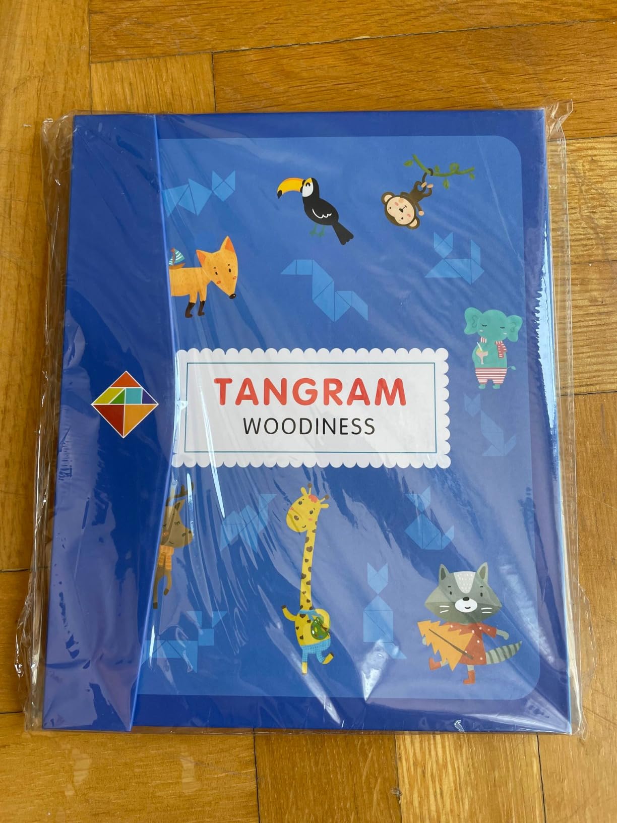 Avis Tangram Montessori en bois magnétique rose pour enfants de 3 à 6 ans