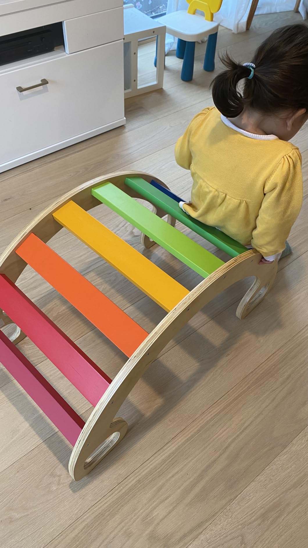 Avis Arche d’escalade Montessori CCLIFE : aire de jeux pour bébé et balançoire en bois