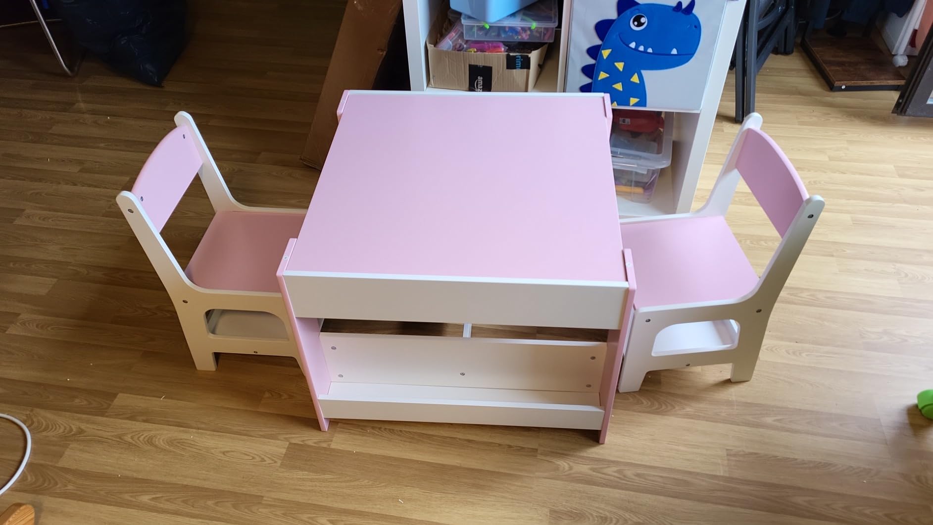 Avis Table et chaises Montessori 3 en 1 pour enfant avec rangement intégré