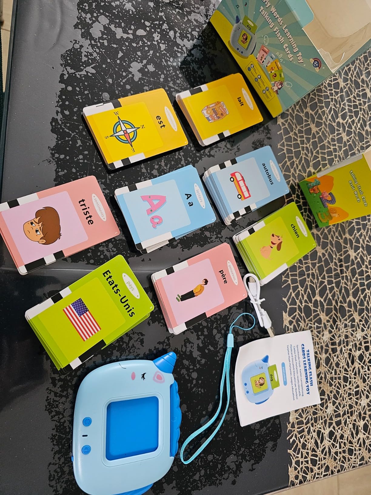 Avis Carte flash parlante Montessori : jeu éducatif pour l’apprentissage de l’alphabet dès 12 mois