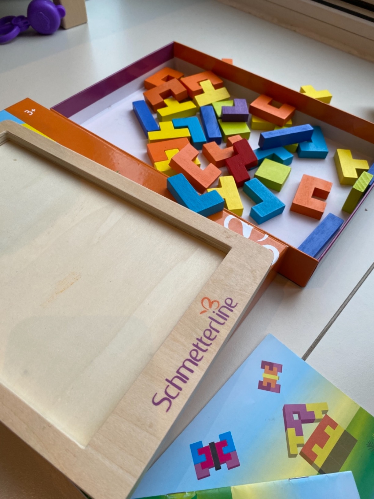 Avis Puzzle Tetralino Montessori en bois SCHMETTERLINE® pour enfants dès 3 ans – Lot de 2