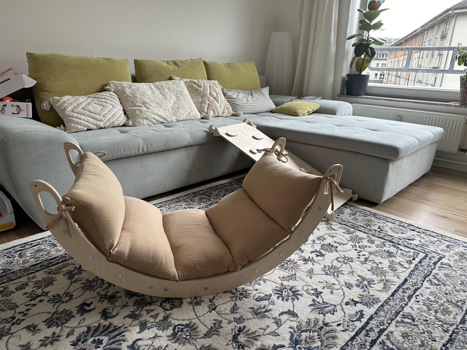 Avis Arche d’escalade Montessori WoodsCraft pour bébé et enfant avec coussin hypoallergénique