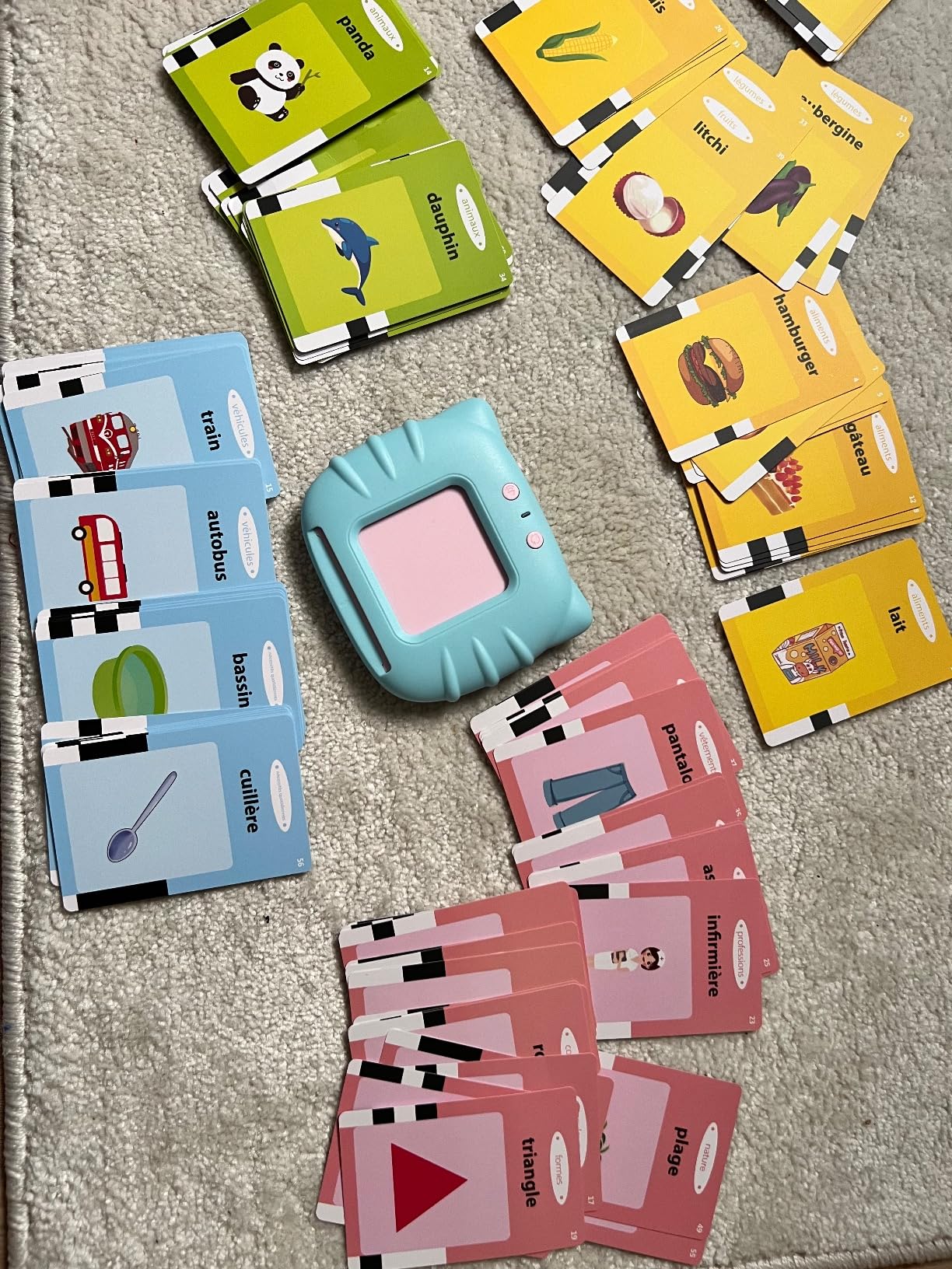 Avis Cartes Flash Parlantes Montessori pour l’Apprentissage de l’Alphabet chez les Tout-Petits