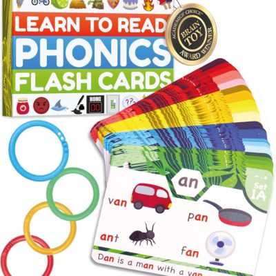 Apprendre l'alphabet Montessori : cartes flash phoniques pour enfants de 4 à 8 ans