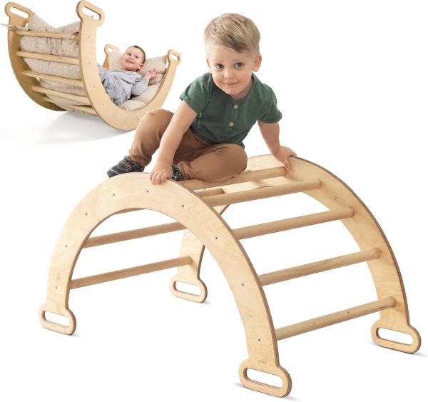 Arche d'Escalade Montessori en Bois pour Bébés - Goodevas Ukraine