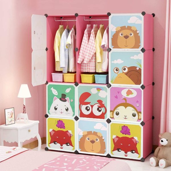 Armoire Montessori Butun pour enfants : rangement modulable et portable