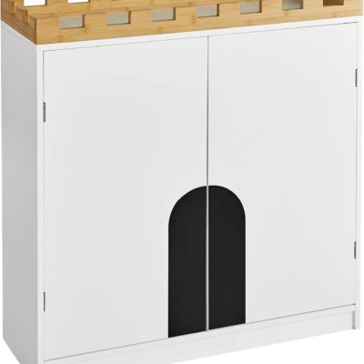 Armoire Montessori SoBuy pour enfants : Rangement design château