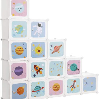 Armoire Montessori Songmics : meuble de rangement modulable pour enfant