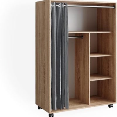 Armoire Montessori Vicco Doros à roulettes 100 x 146.6 cm - Sonoma