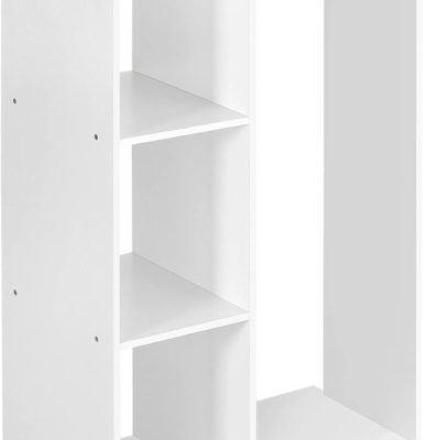 Armoire Montessori mobile Homcom en panneaux de particules blancs