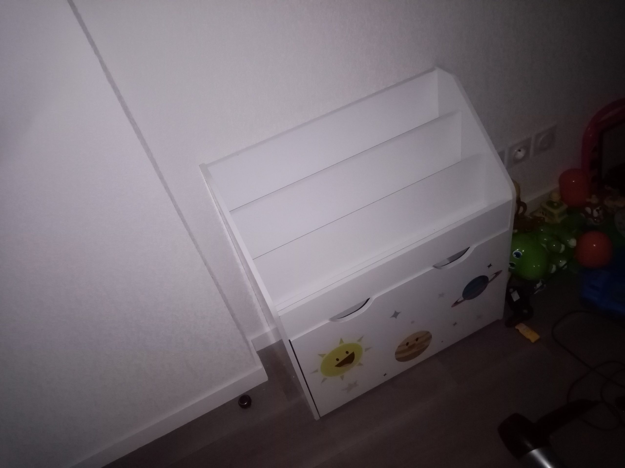 Avis Étagère Montessori mobile pour jouets Songmics avec 3 compartiments