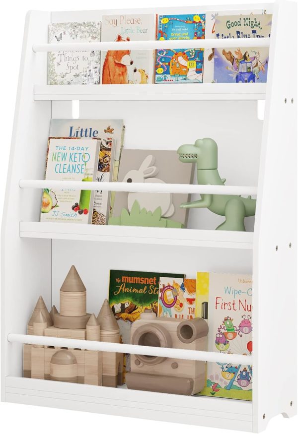 Bibliothèque Montessori Lestarain pour enfants : rangement et étagère en MDF et bois