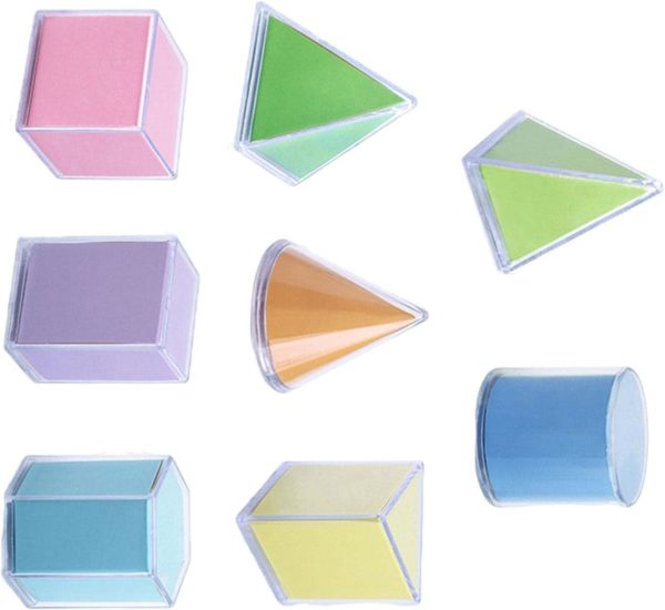 Blocs de Formes Géométriques Montessori Transparentes - Jouets Educatifs pour Tout-Petits