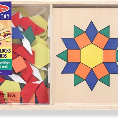 Blocs et Planches de Motifs Montessori : Jouet d'Apprentissage en Bois pour Enfants de 3-6 ans