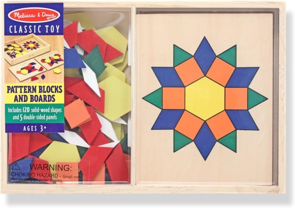 Blocs et Planches de Motifs Montessori : Jouet d'Apprentissage en Bois pour Enfants de 3-6 ans